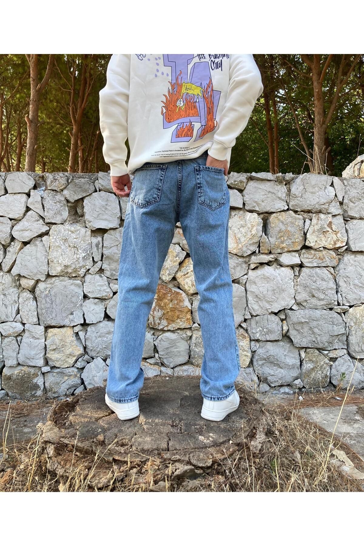 Kar Yıkamalı Baggy Pantolon