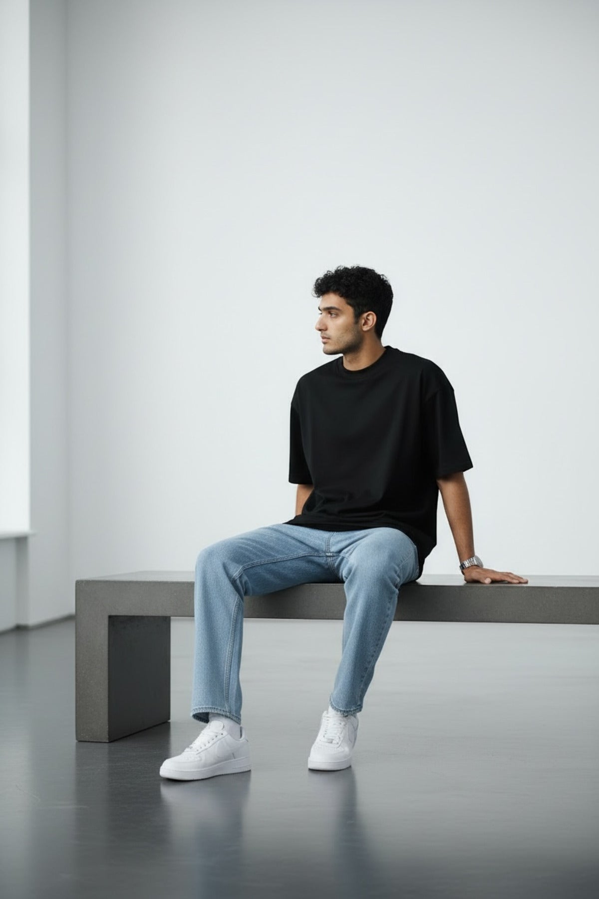 Erkek Boyfriend Kot Pantolon Rahat Kalıp Modern Kesim Günlük Şık Denim