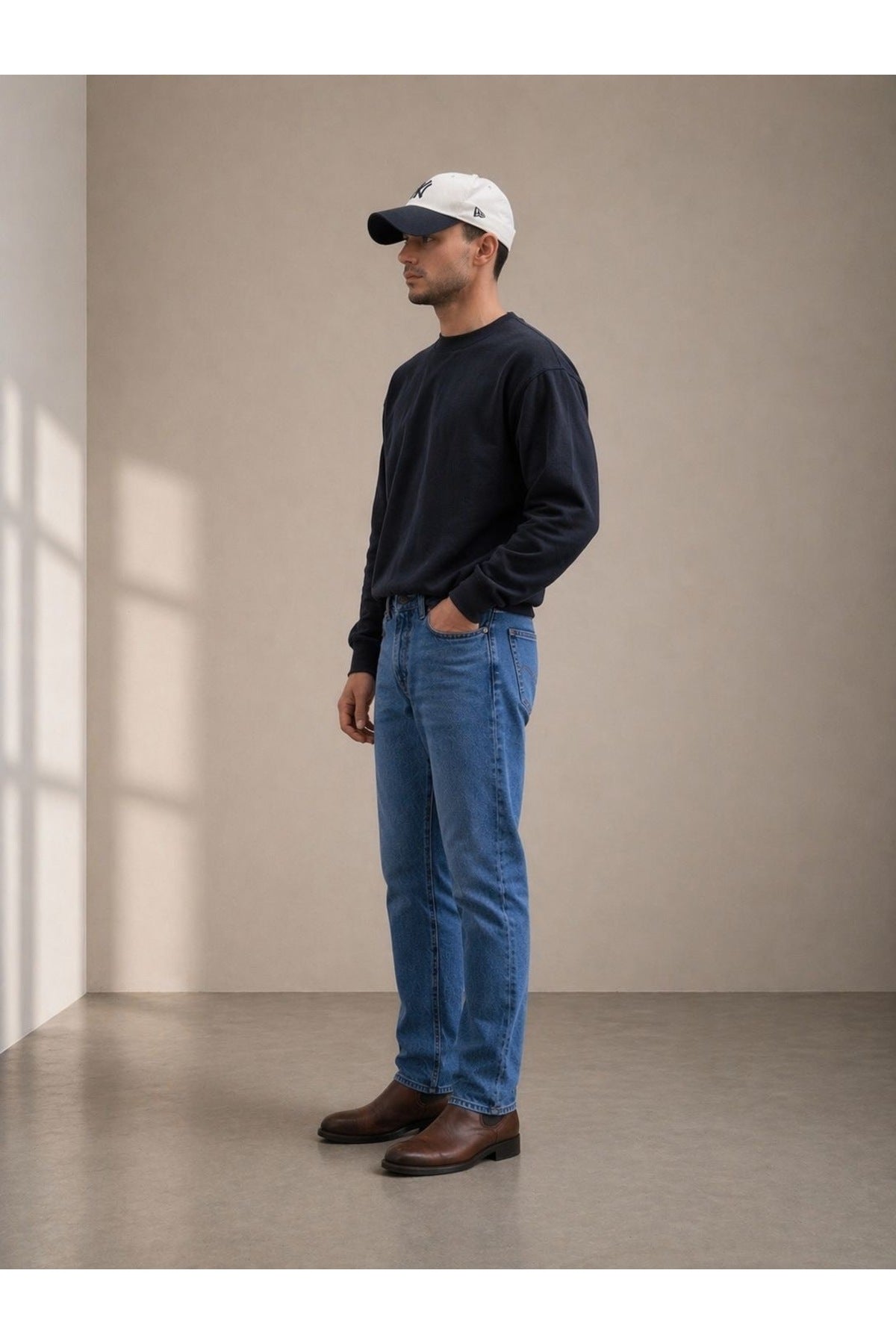 Erkek Regular Fit Standart Kesim Jean Pantolon