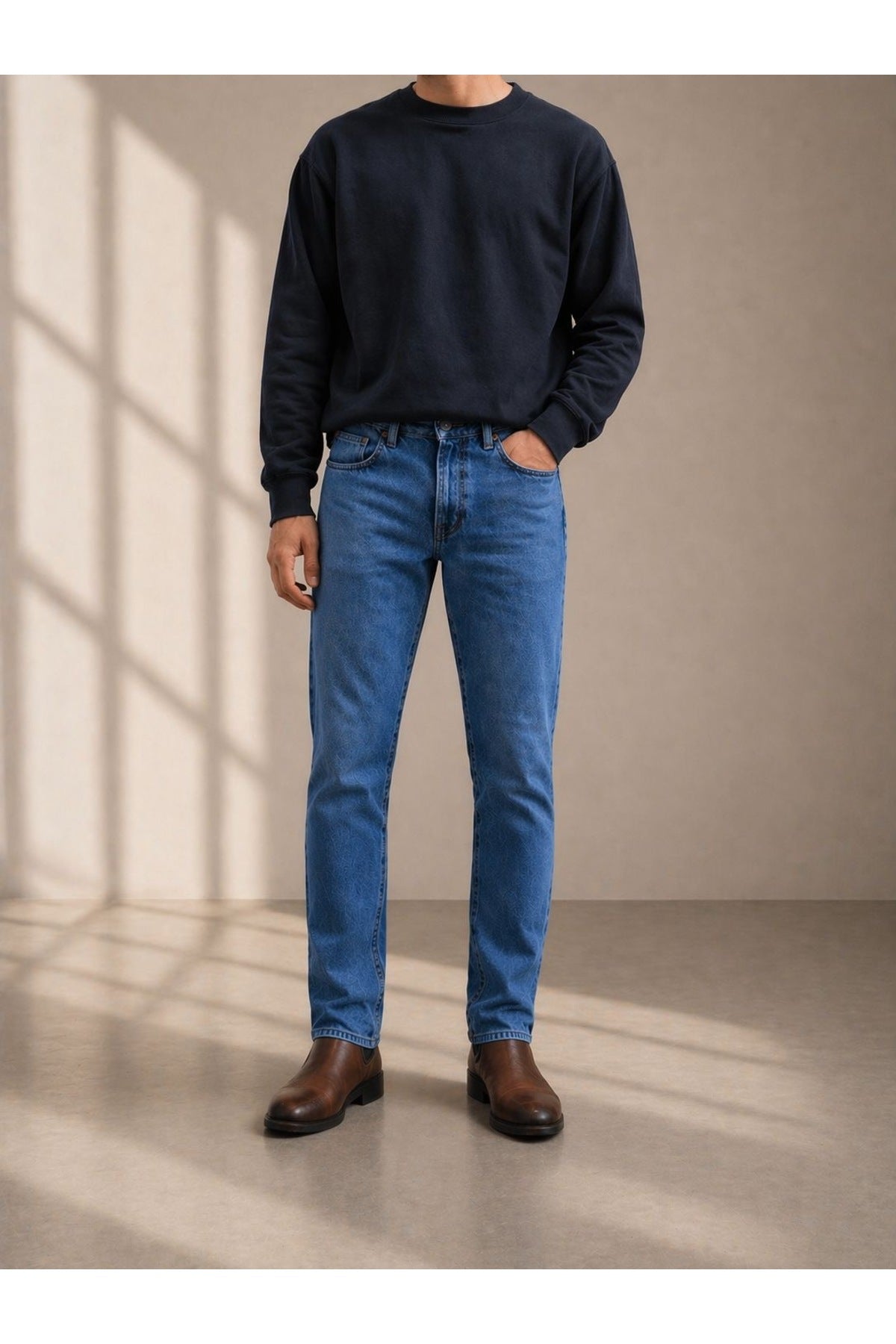 Erkek Regular Fit Standart Kesim Jean Pantolon