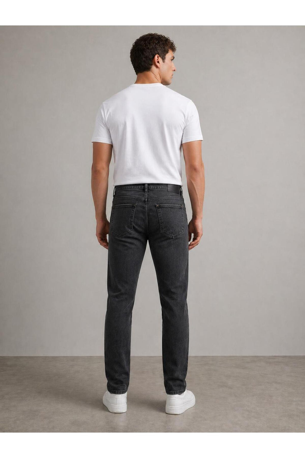 Erkek Regular Kalıp Denim Pantolon Günlük Rahat Kesim Şık Basic Jean