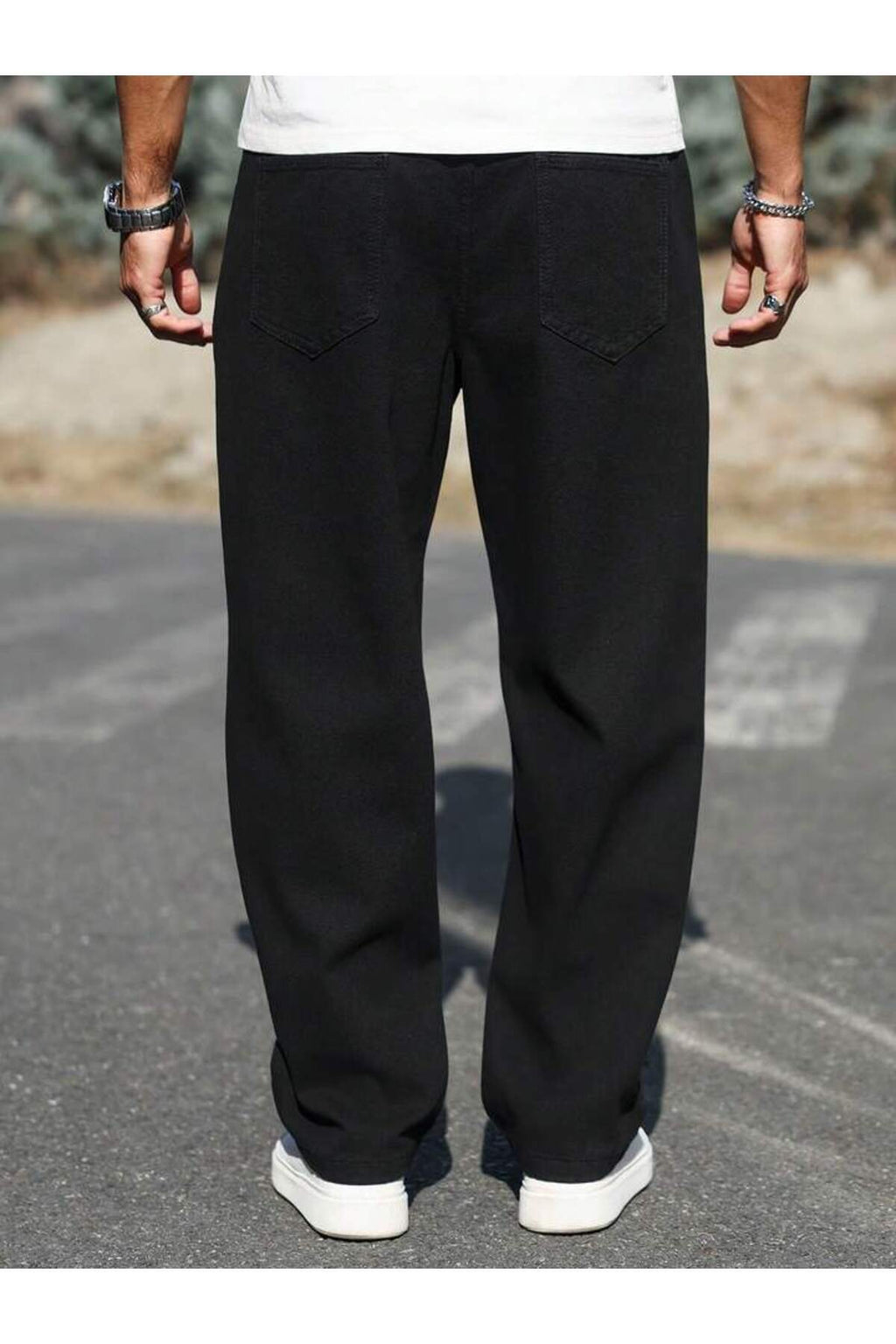 Erkek Yeni Sezon Baggy Fit Bol Kalıp Kot Pantolon