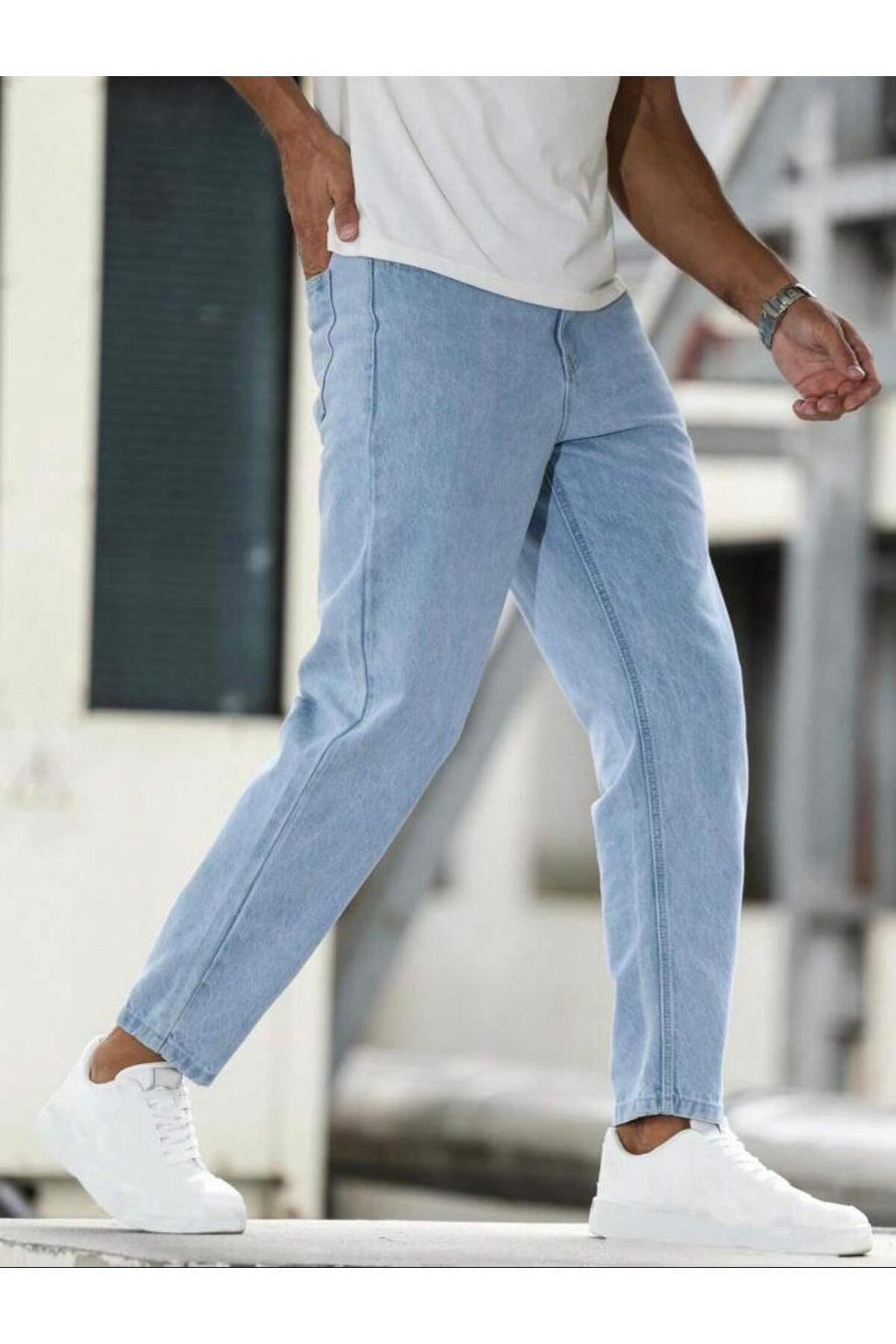 Erkek Bilek Boy Boyfriend Kalıp Jean Kot Pantolon